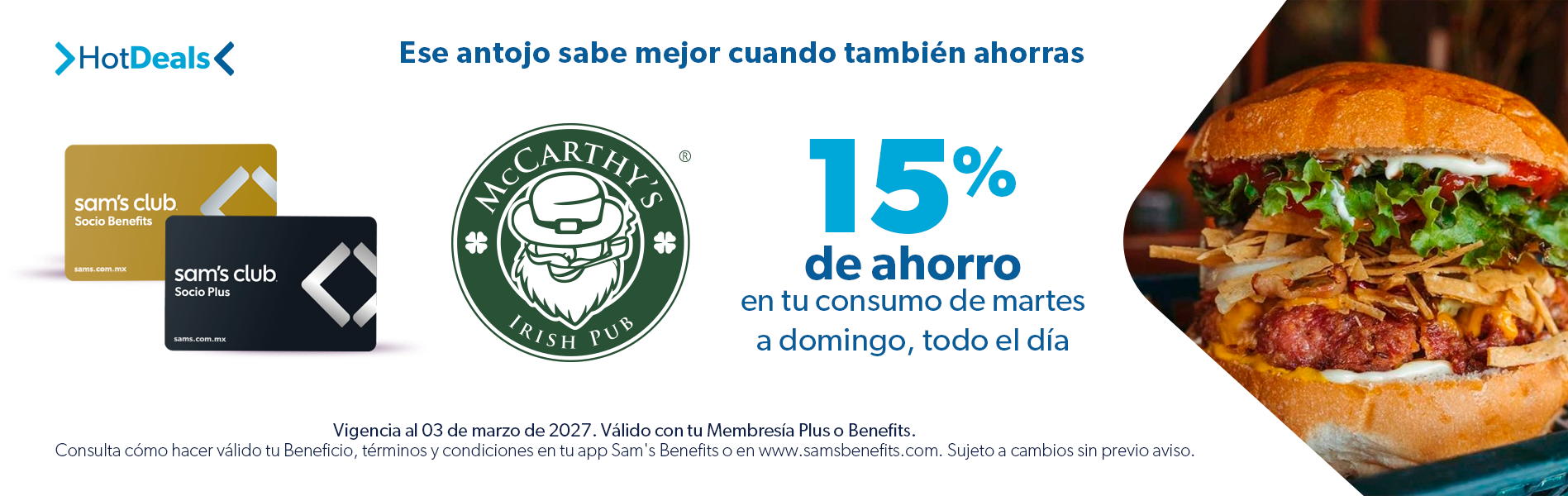 Sam's Club samsclub samsbenefits hazte socio cine viajes hot deals restaurantes educacion ropa accesorio mascotas salud entretenimiento fitness puntos